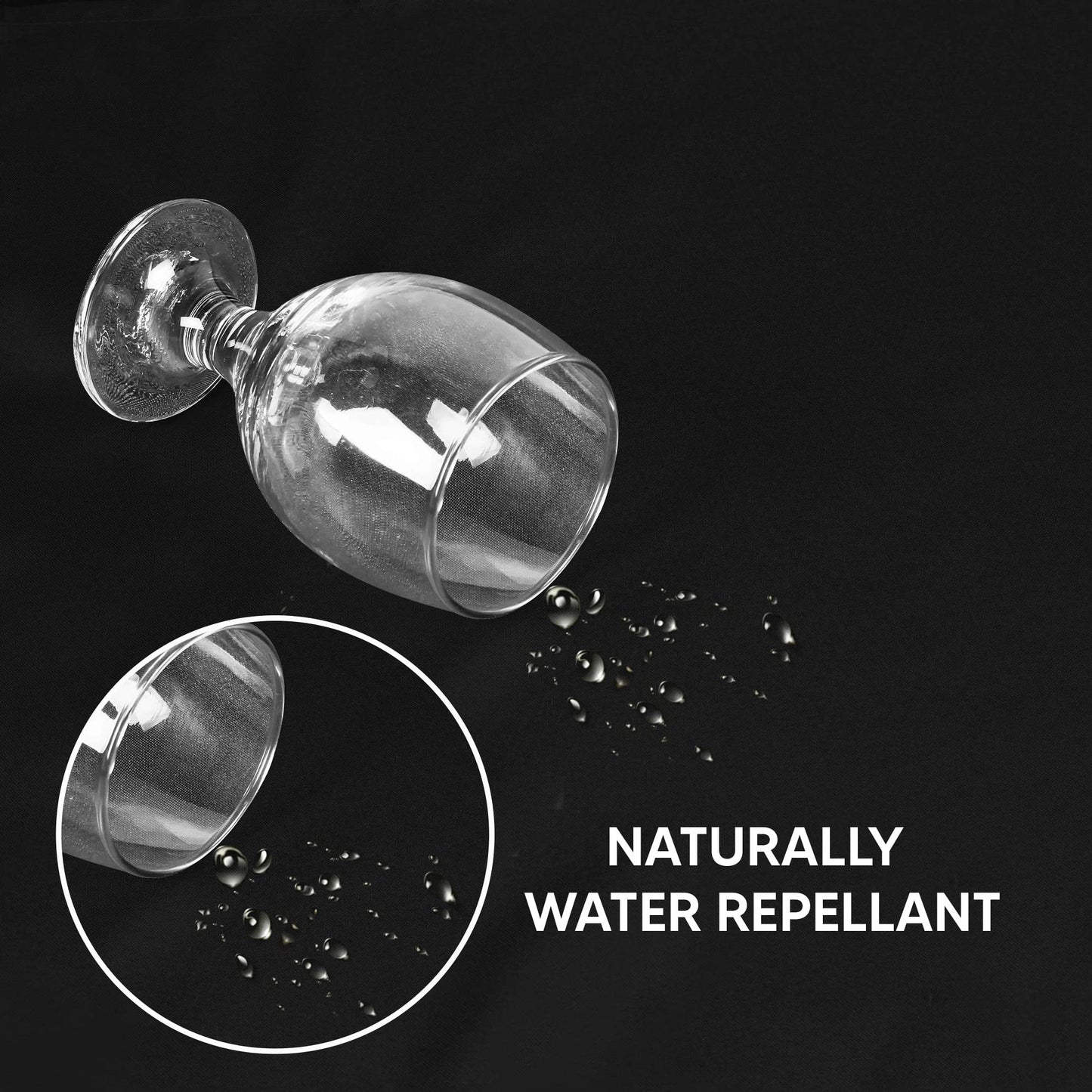 Utopia Kitchen 2 Pack Round Table Cloth [70 Inches, Black] Stain and Wrinkle Resistant Tablecloth Washable Polyester Cover for Dining, Buffet Parties, Picnic and Weddings