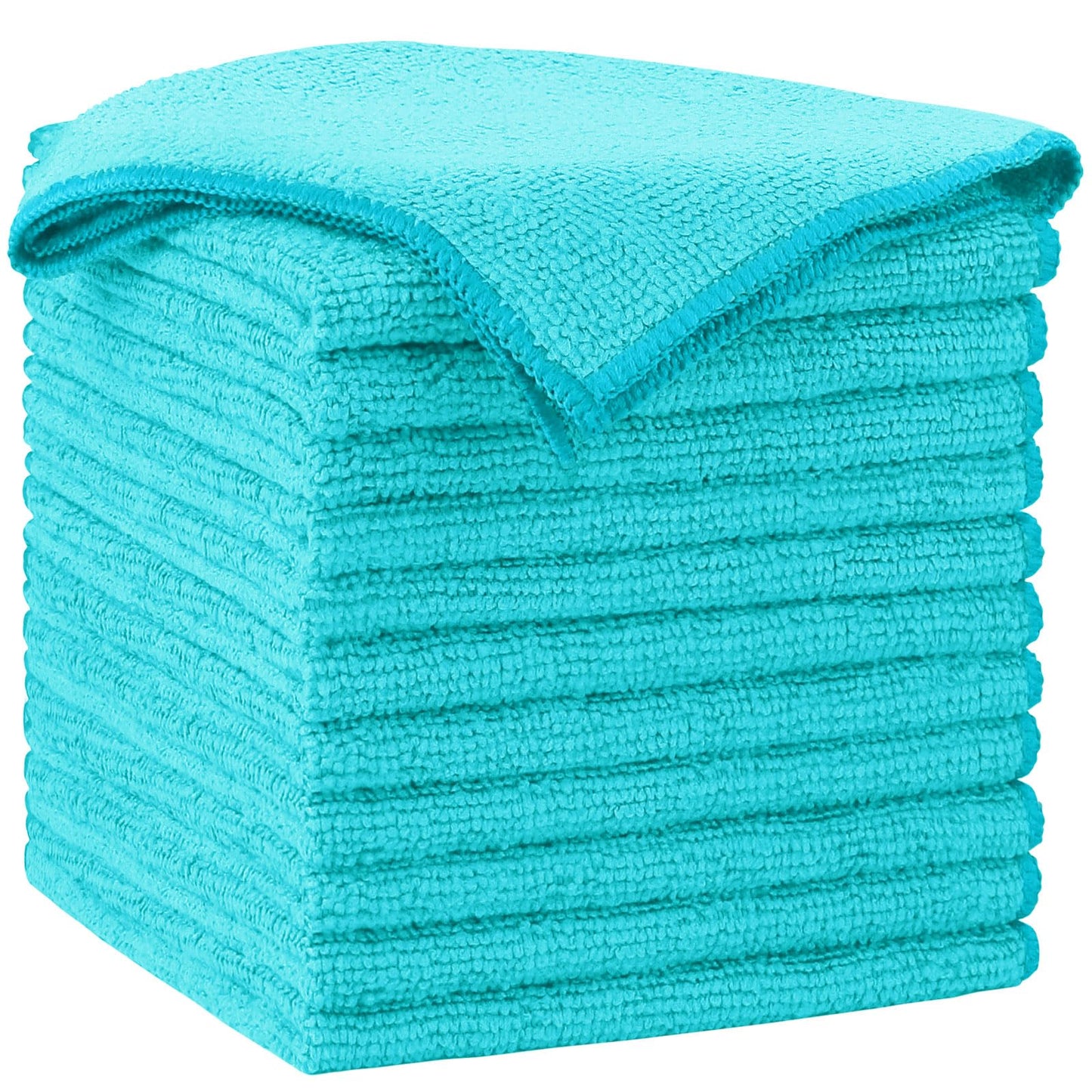 AIDEA Microfiber Cleaning Cloth-50PK, Soft Microfiber Towels for Cars, Absorbent Cleaning Rags, Lint-Free Streak-Free Wash Cloths for House, Kitchen, Window(12in.x12in)