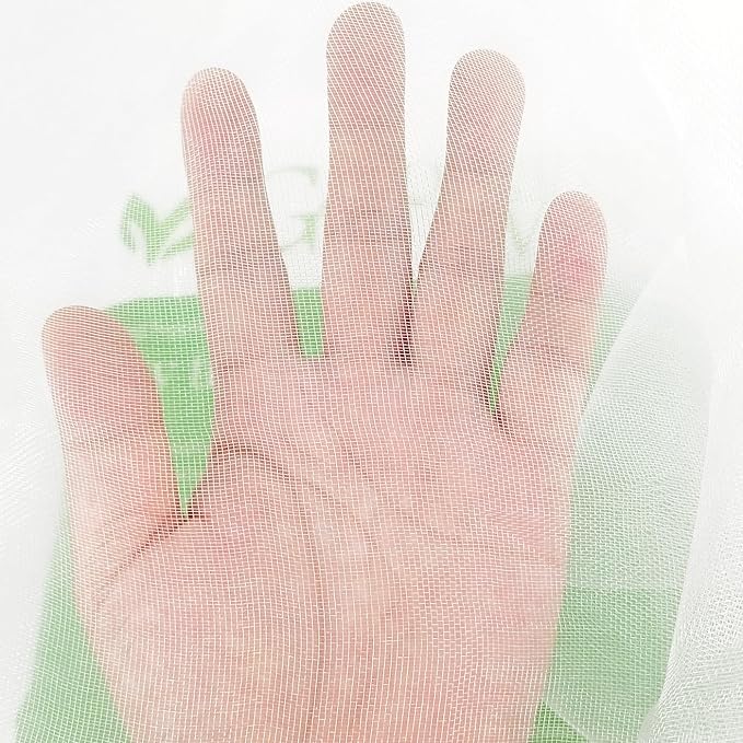 4Ft x 10Ft Mosquito Bug Insect Bird Fine Mesh Net Barrier Hunting Blind Garden Screen Netting for Protect Your Plant Fruits Flower