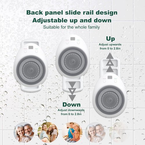 2025 Spin Back Scrubber For Shower, Smart Wall Mounted Electric Back Scrubber,New Back Scrubbers For Shower Back Scrubber Massage Shower Brush,Back Washer Exfoliating Back Scrubbers