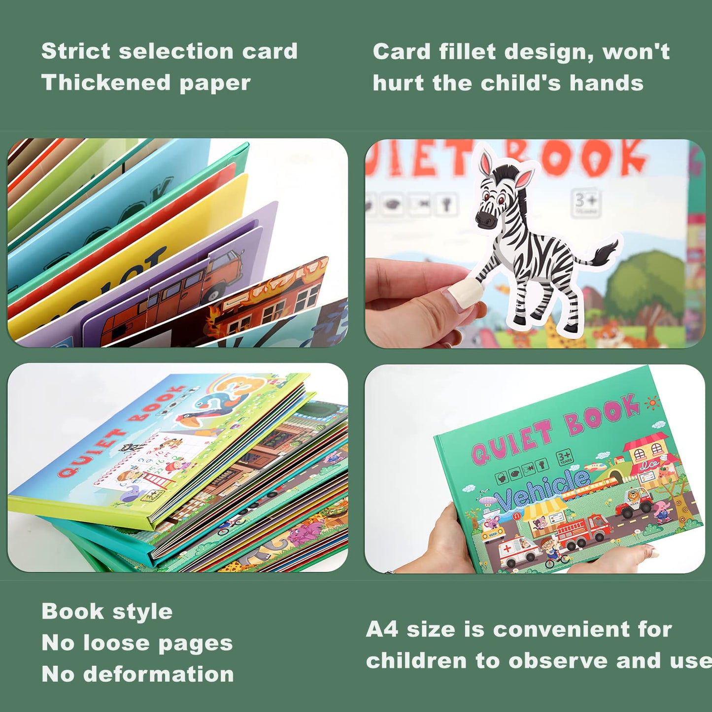 MIKNEKE DIY Montessori Quiet Book for Toddlers, Montessori Busy Book for Kids to Develop Learning Skills, Montessori Learning Materials Homeschool Preschool Educational Activity Book