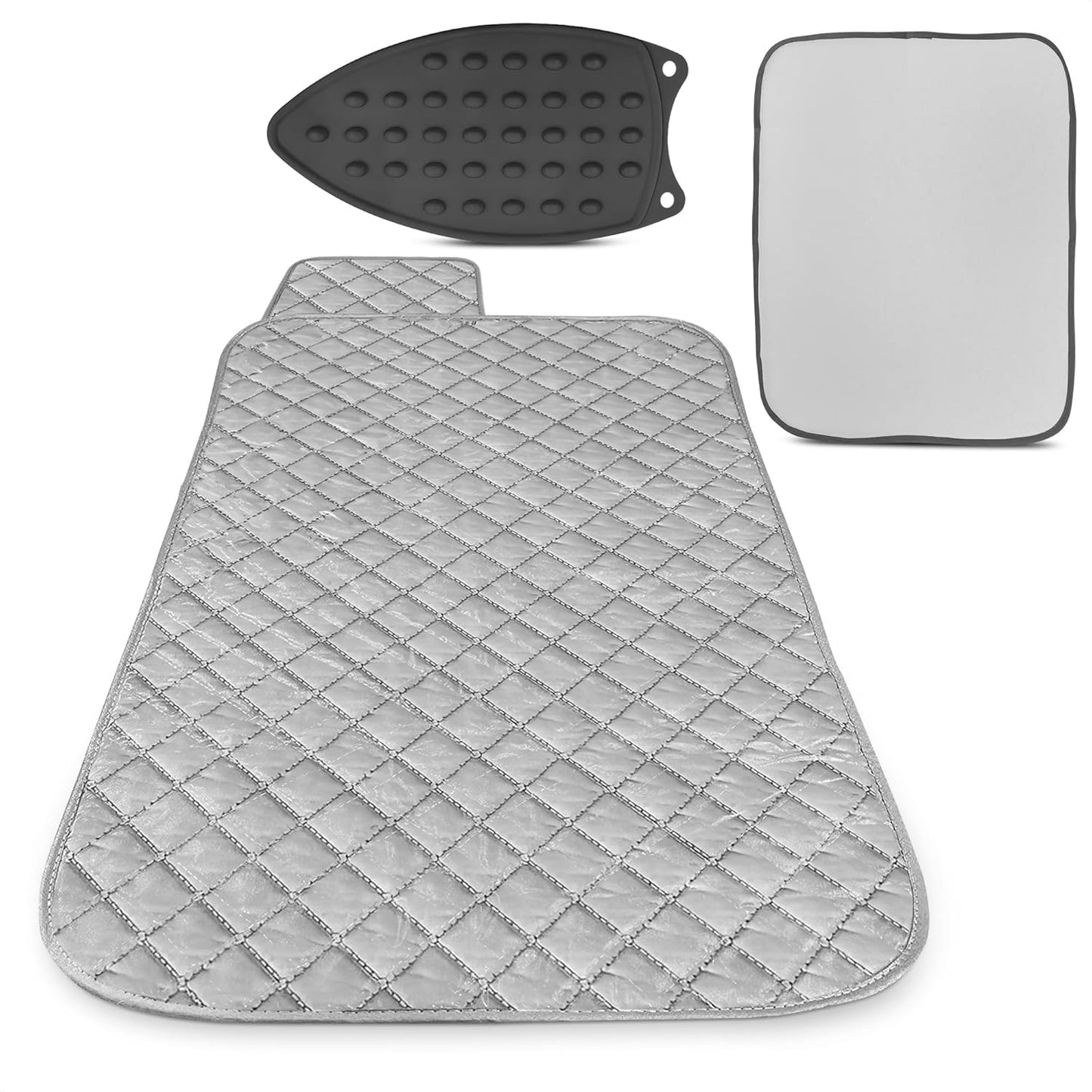 Portable Ironing Mat for Table Top – Foldable Ironing Pad for Table (39.8" x 18.1") with 4-Layer Heat-Resistant Fabric & Magnetic Edges – Easy to Store, Designed for Small Spaces & Quick Ironing