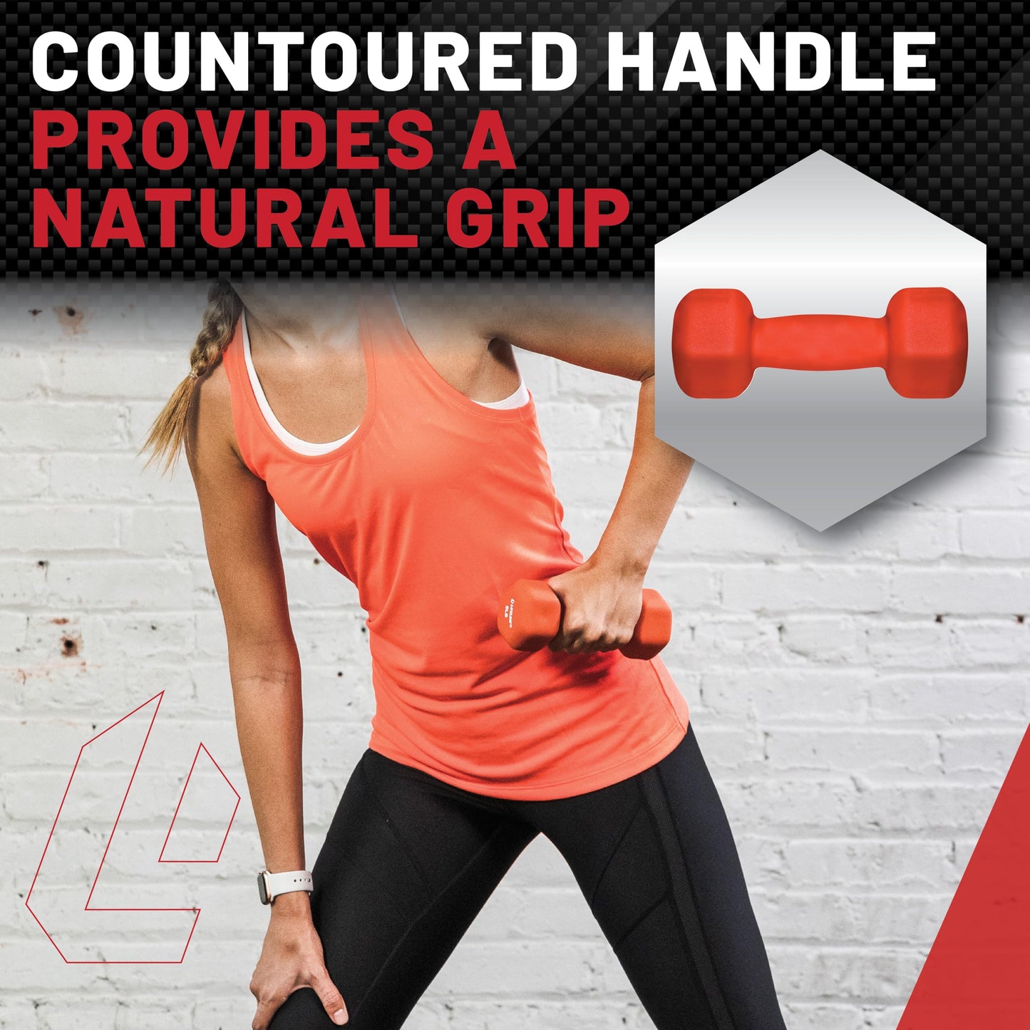 Lifeline Fitness Neoprene Dumbbell Weights – Premium Individual Hand Weights – Multiple Weight Options Available