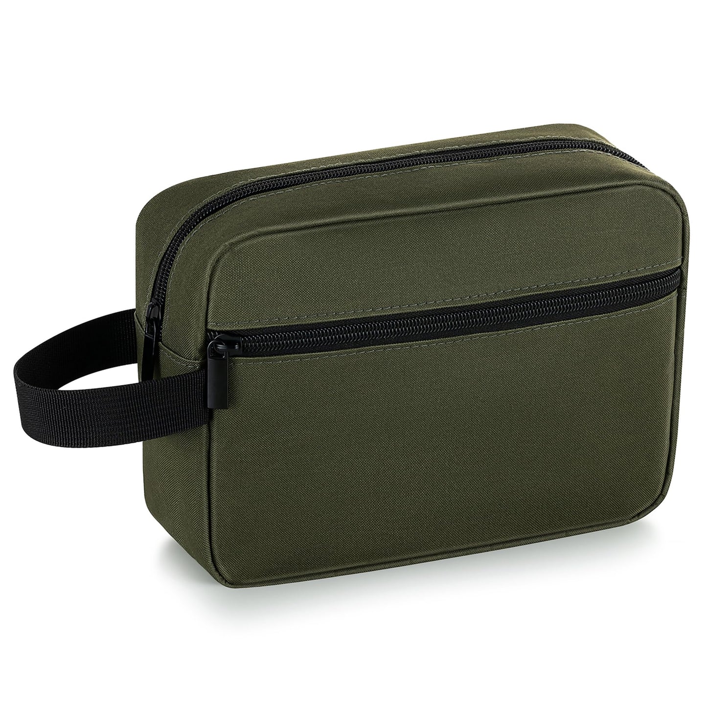 Elviros Travel Toiletry Bag for Women and Men, Lightweight Makeup Bag Hanging Dopp Kit with Shaving Compartment Cosmetic Organizer Small Tool Bag Travel Essentials, Black