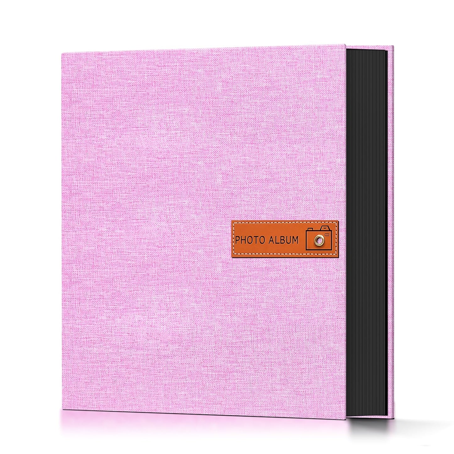 popotop Photo Album 4x6 200 Pockets Photo with Label, Linen Hardcover Photo Albums for Wedding Gifts Baby Memory Travel Anniversary Brithday School, Picture Book with Horizontal & Vertical Photos