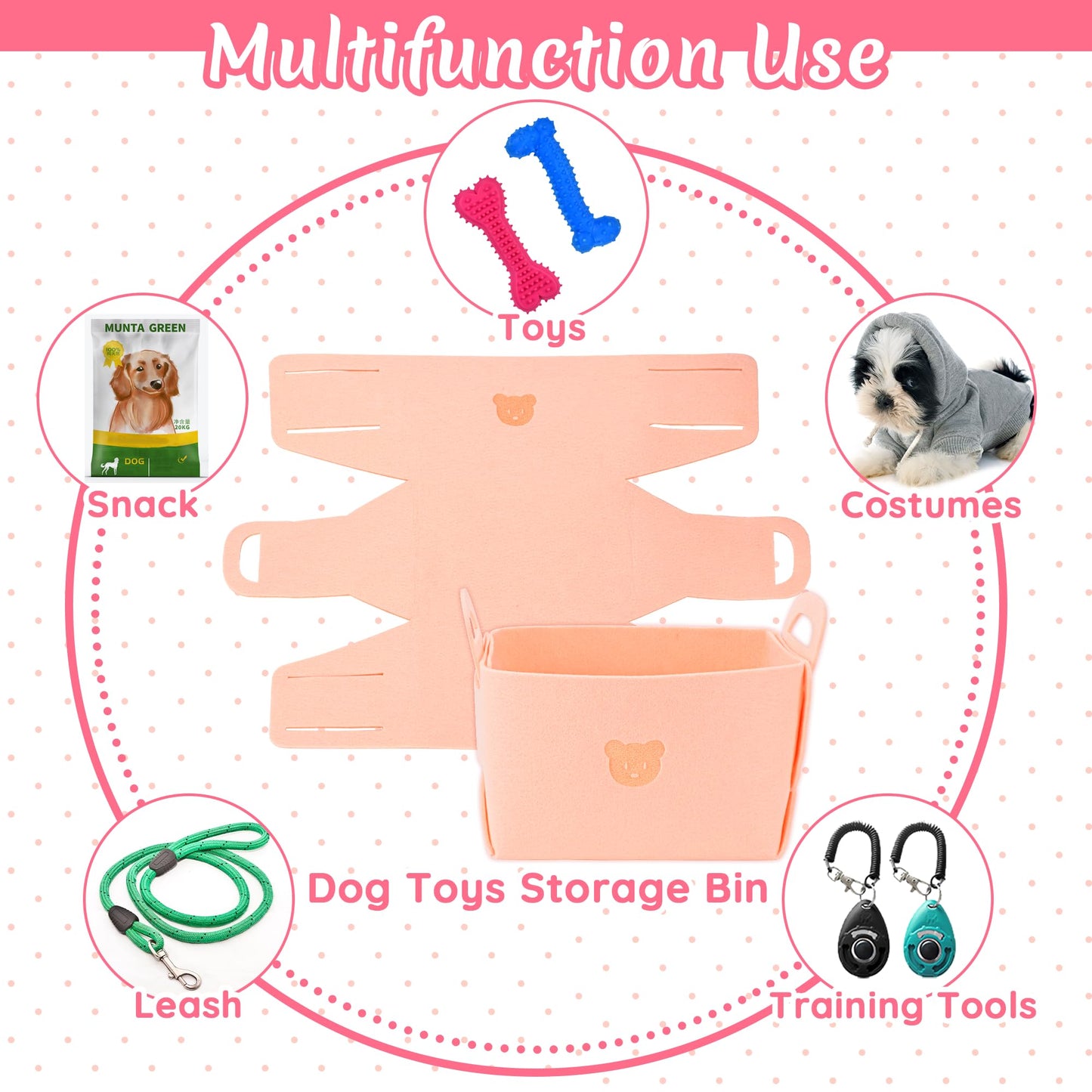 Ousiya 12 Pack Puppy Toys for Teething, Small & Medium Dogs – Chew Toys, Rope Toys & Interactive Dog Toys Set with Storage Box for Training, Play & Boredom Relief