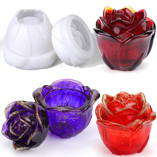 Juome Jar Resin Molds Silicone, Mushroom Jars Silicone Molds with Lid for Epoxy Resin Casting for DIY Jewelry Storage Box, Candy Container, Home Decoration