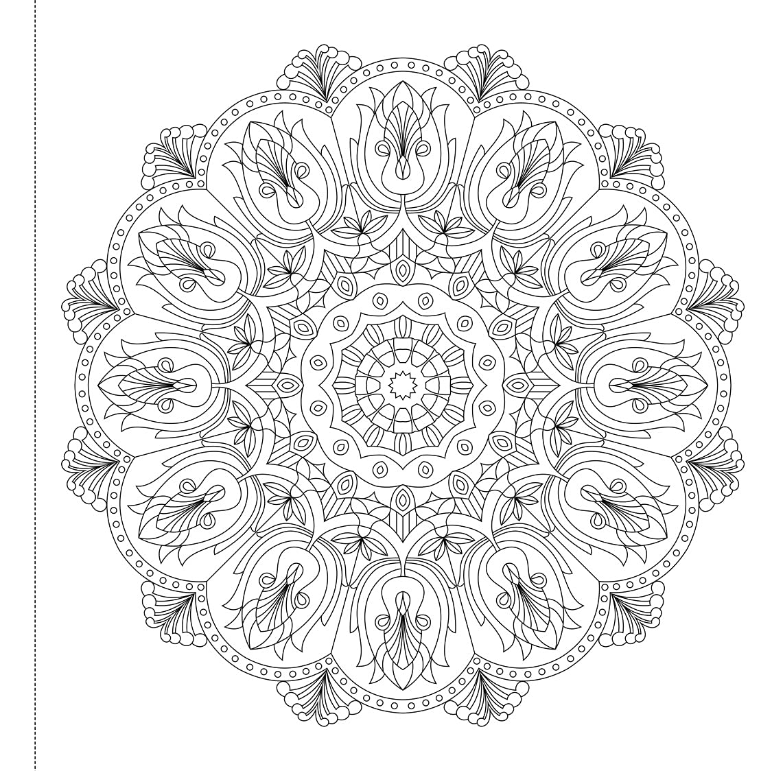 Mandala: Colouring Books for Adults with Tear Out Sheets (Adult Colouring Book) [Paperback] Wonder House Books Editorial