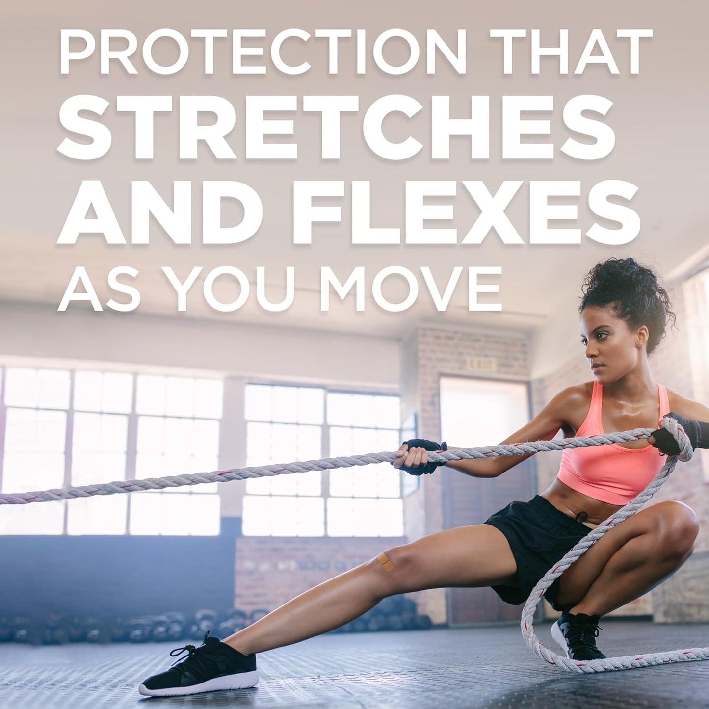 Band-Aid Brand Sterile Flexible Fabric Adhesive Bandages, Comfortable Flexible Protection & Wound Care for Minor Cuts & Scrapes, Pad Designed to Cushion Painful Wounds, One Size, 100 ct