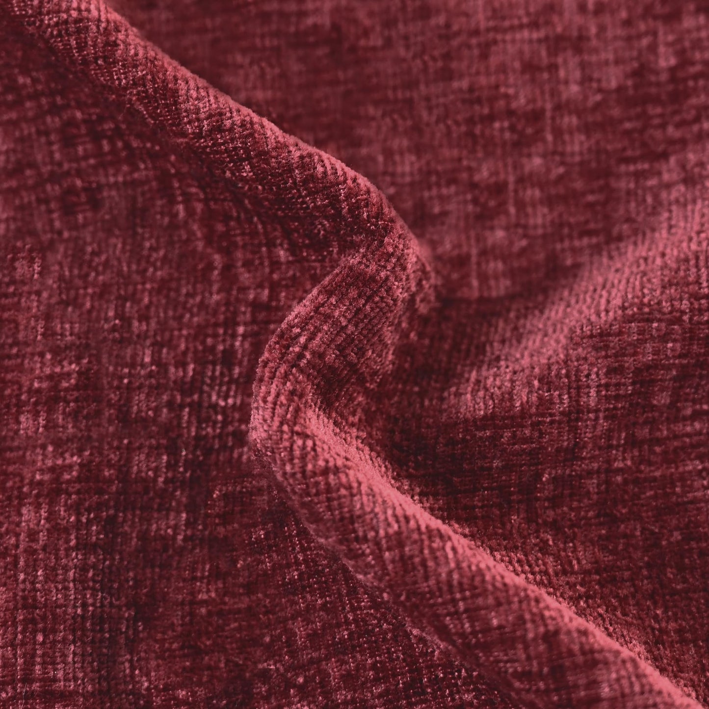 CaliTime Throw Pillow Covers Decorative 12 X 20 Inches Pack of 2 Cozy Chenille Cushion Cases for Couch Sofa Bed Living Room Home Burgundy