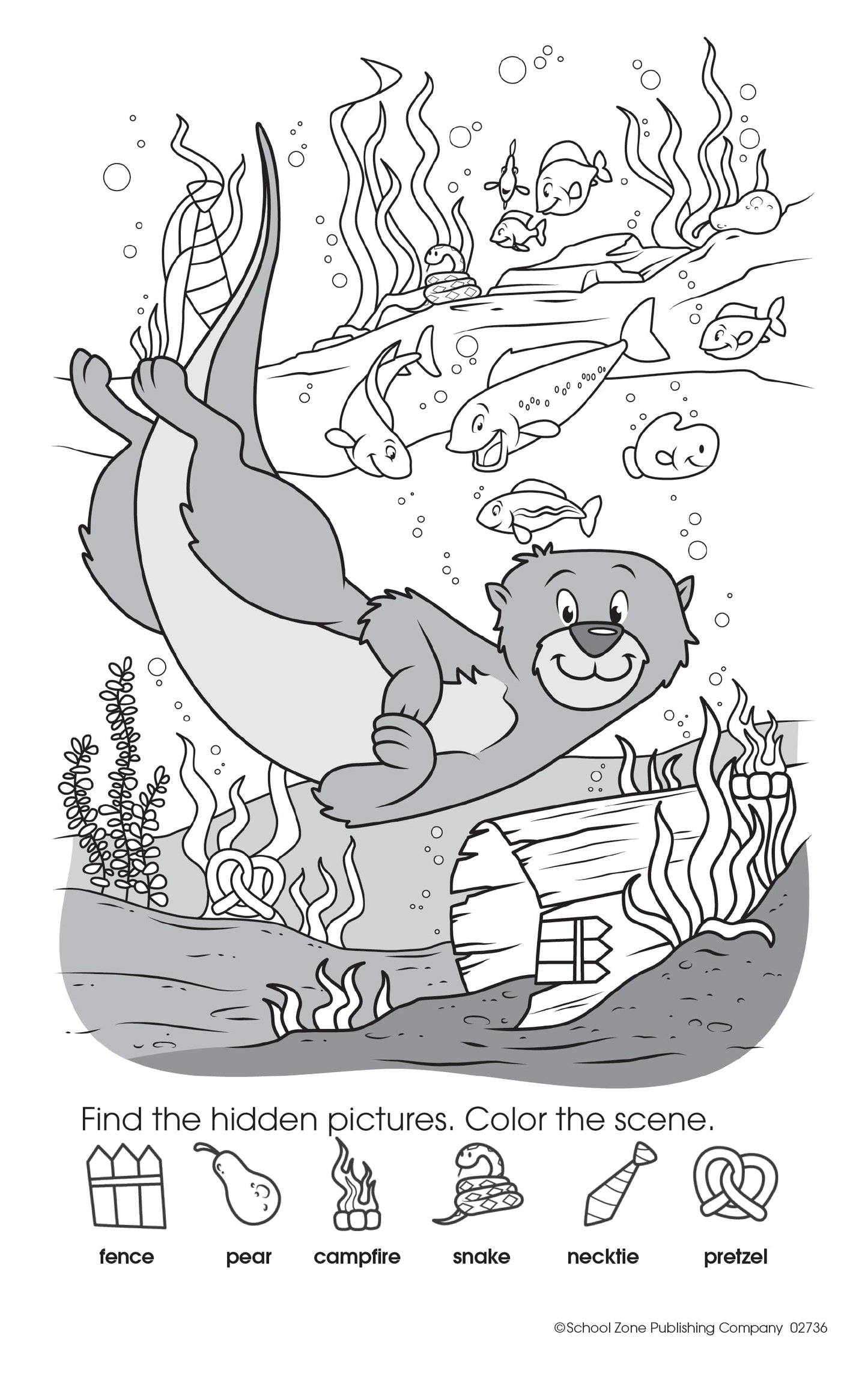 School Zone My First Hidden Pictures Workbook: 48 Pages, Pre-K, Preschool, Kindergarten, Activity Pad, Search & Find, Picture Puzzles, Coloring, Ages 4 to 6 (Little Busy Book Series)