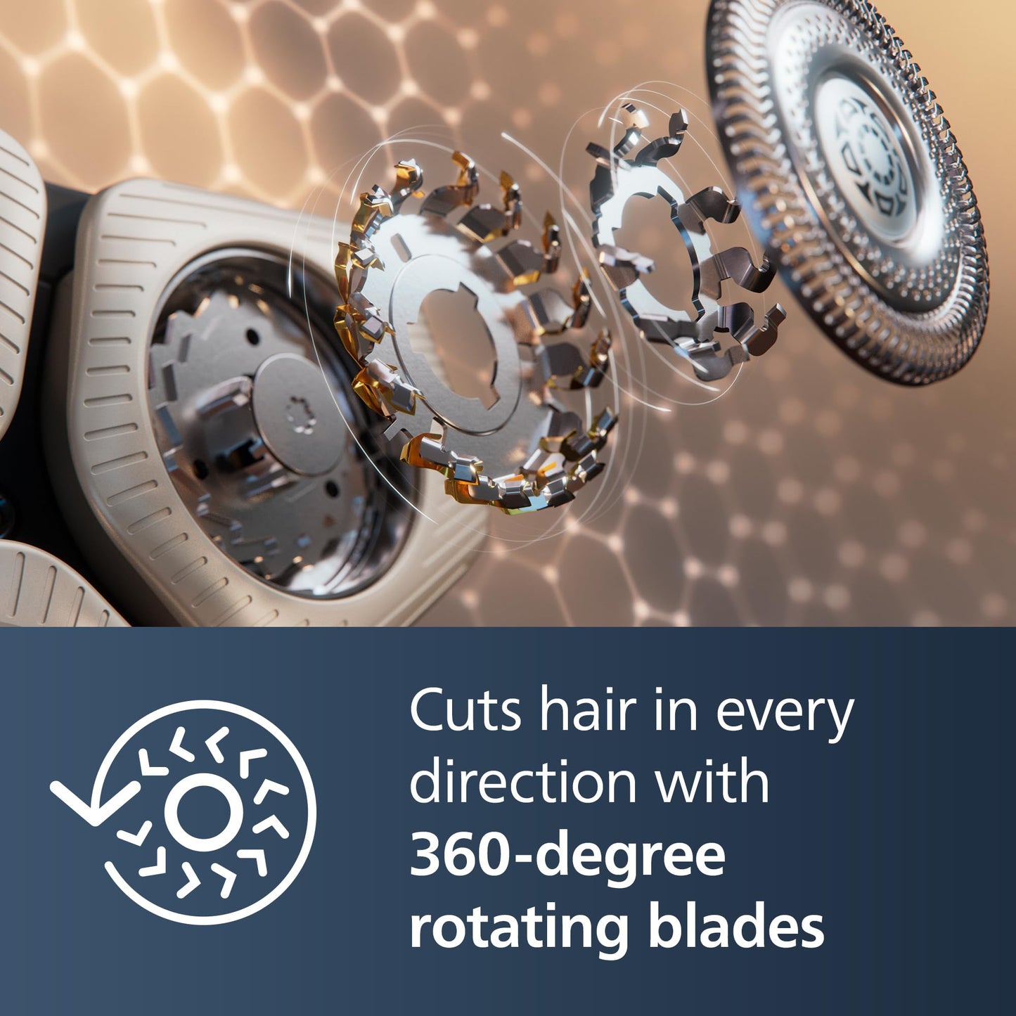 Philips Norelco S9000 Prestige Rechargeable Wet & Dry Electric Rotary Shaver with Precision Trimmer, Premium Case & Cleaning System, SP9841/84