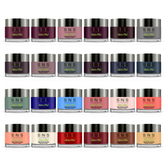 SNS Nails Dip Powder Kit, Gelous Color Dipping Powder Set - Enchanted Evening Master 20-Piece Set - Long-Lasting Acrylic Nail Color & Polish Lasts 14 Days - Odor-Free & No UV Lamp - 1.5 Oz