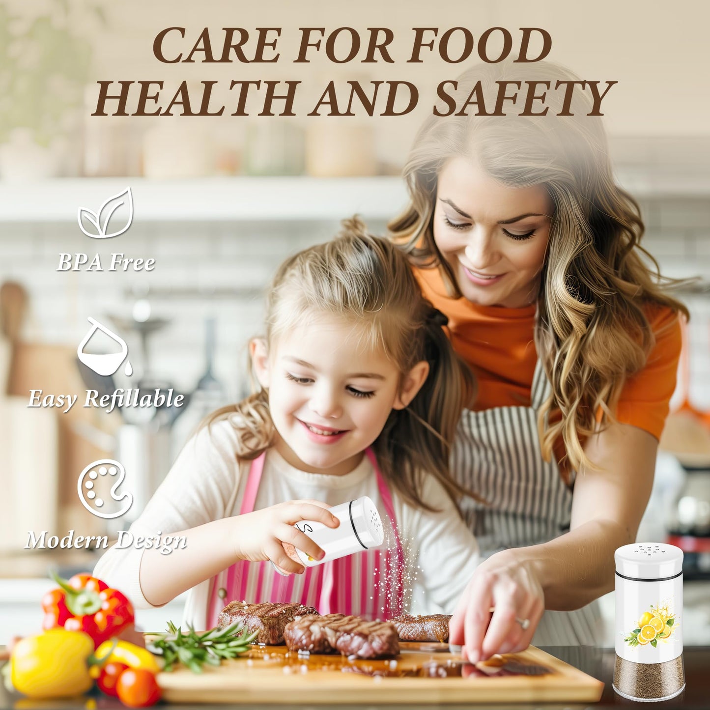 Sunflower Salt and Pepper Shakers Set - 5 oz Farmhouse Cute Kitchen Decor and Accessories Sunflower Gifts for Salt Shakers Glass Cooking Table,Housewarming,Thanksgiving,Christmas