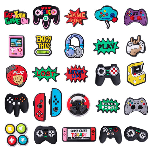 25PCS Shoe Charms for Crock Clogs Cute Cartoon Shoe Charms Lovely Shoe Decoration Pink Kawaii Shoe Accessory for Girls Boys Teens Women Men