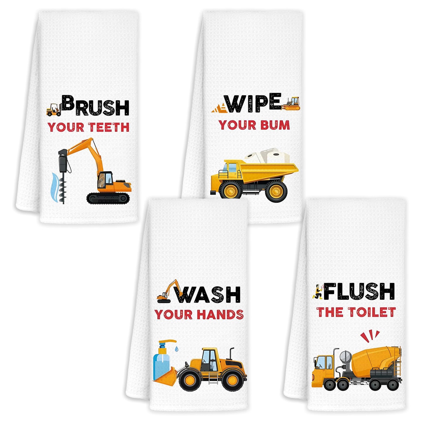 Kitchen Towel Set of 1,Hand Towels,Tea Towels,Dishcloths 16×24 Inch,Kitchen Bathroom Decor247, White