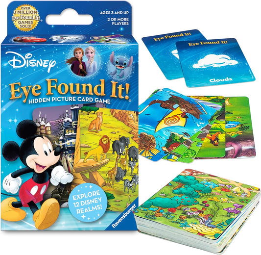 Ravensburger Eye Found It World of Disney Card Game - Fun and Educational Spot It for Toddlers, Preschoolers, Boy and Girls Ages 3-8 - Family-Friendly for Endless Fun