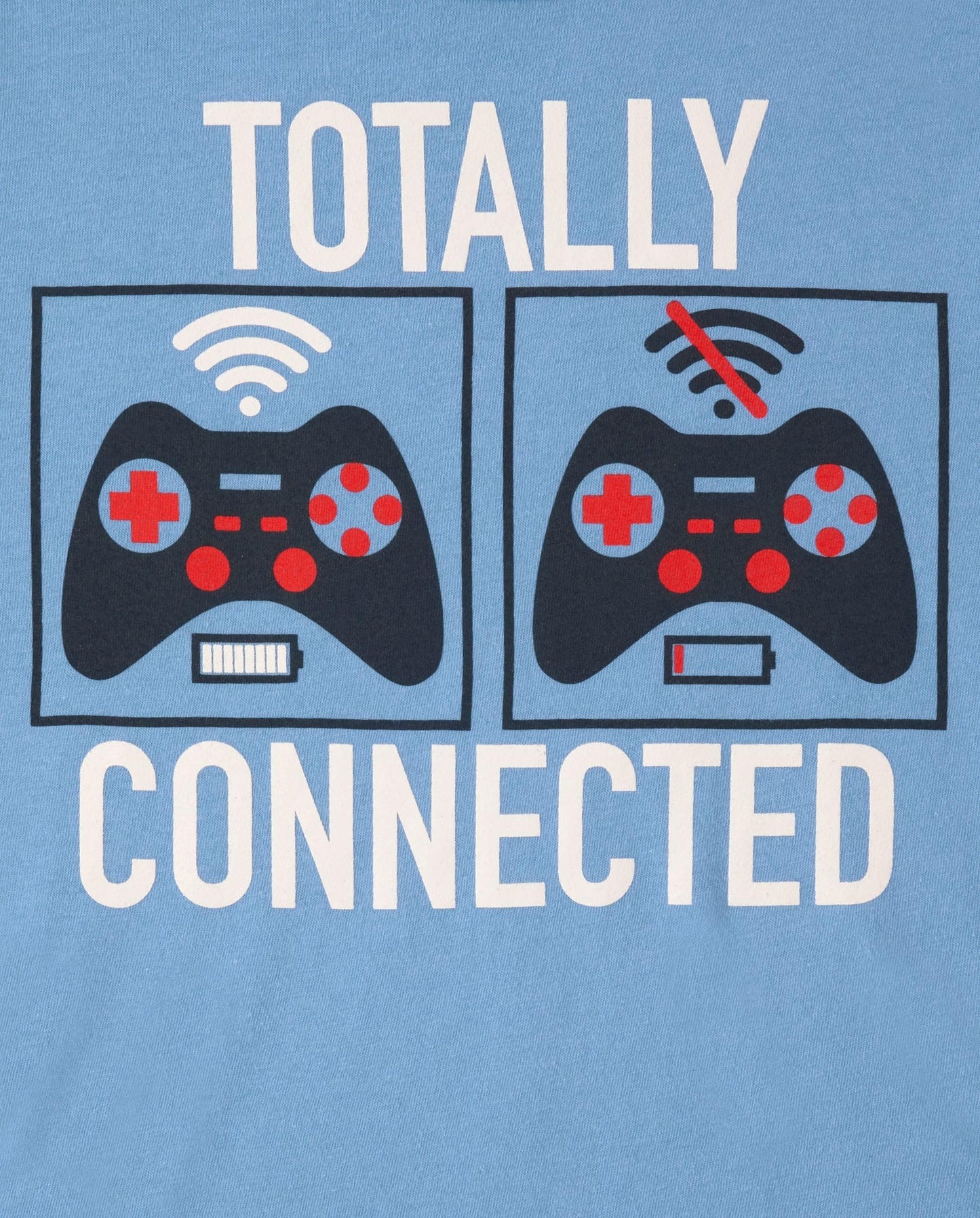 The Children's Place Boys Gamer Long Sleeve Graphic T-Shirts,Multipacks Food Fight/Connected 2-Pack Large