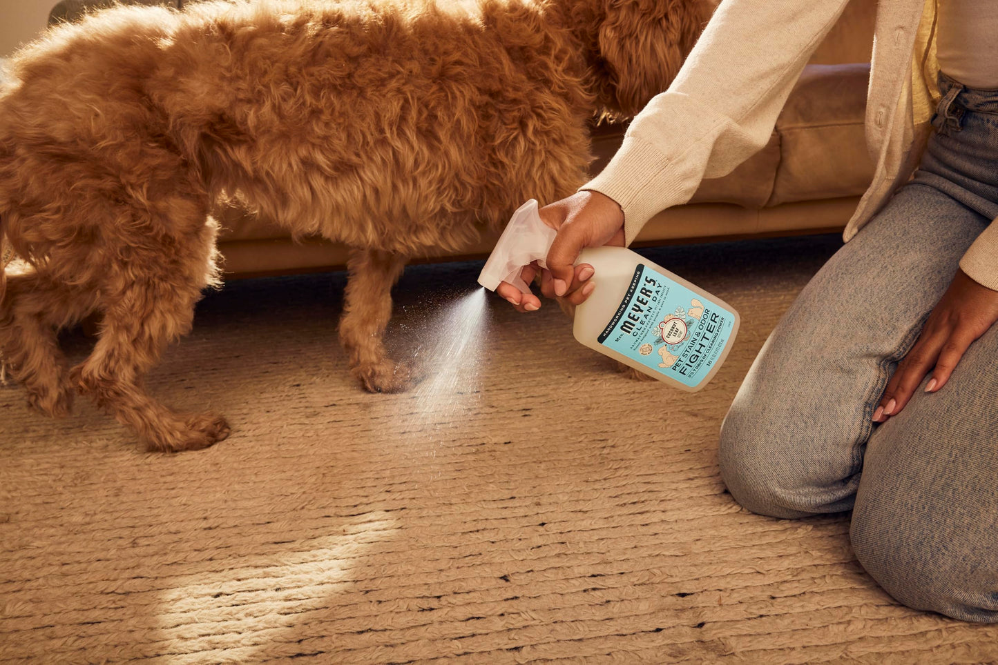 MRS. MEYER'S CLEAN DAY Pet Stain & Odor Fighter, Coconut Leaf Scent, 16oz