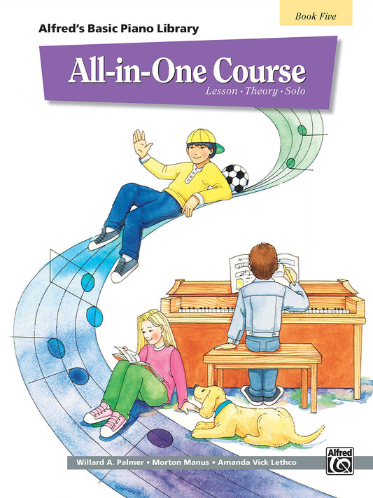All-in-One Course for Children: Lesson, Theory, Solo, Book 5 (Alfred's Basic Piano Library)