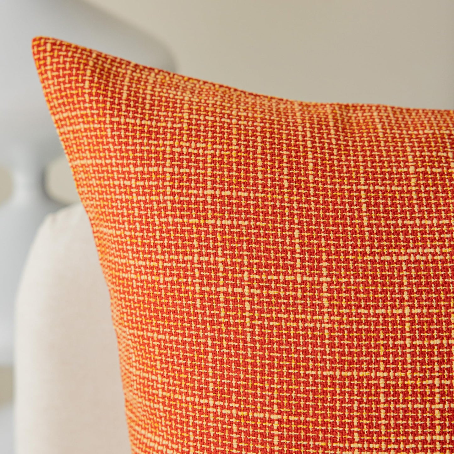 Kevin Textile Pack of 2 Fall Lumbar Pillow Covers Deluxe Home Decorative Super Soft Lumbar Throw Pillow Cover Cushion Case for Seasonal Autumn (12 x 20 inch, Orange)