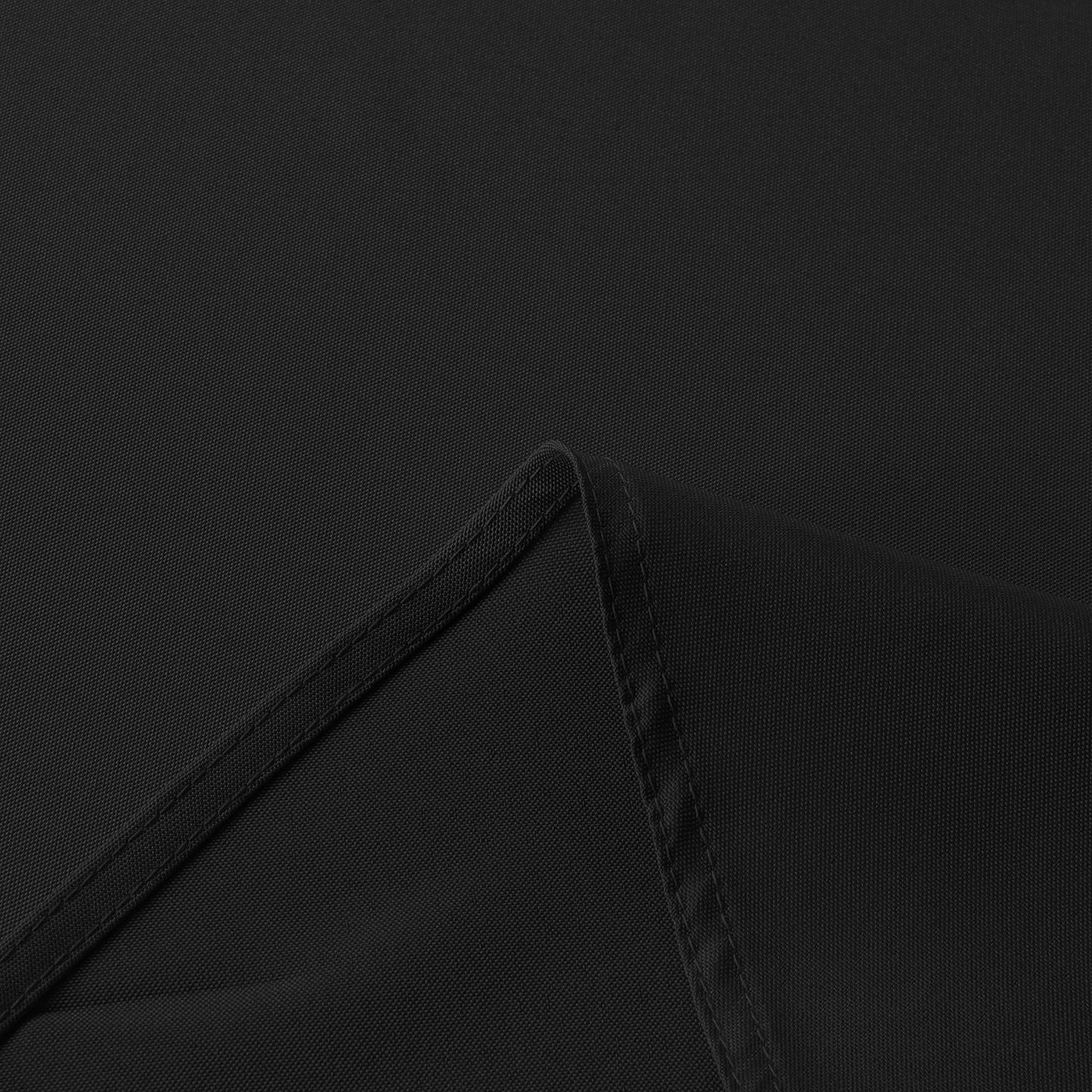 sancua Round Tablecloth - 60 Inch - Water Resistant Spill Proof Washable Polyester Table Cloth Decorative Fabric Table Cover for Dining Tables, Buffet Parties and Camping, Black