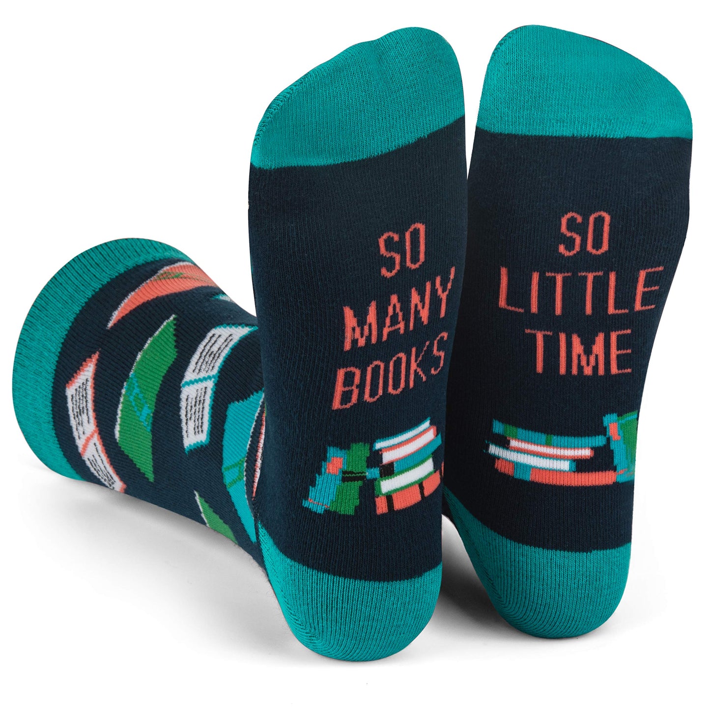 Lavley Book and Reading Socks for Adults - Funny Gifts for Reader - Unisex for Men and Women, One Size