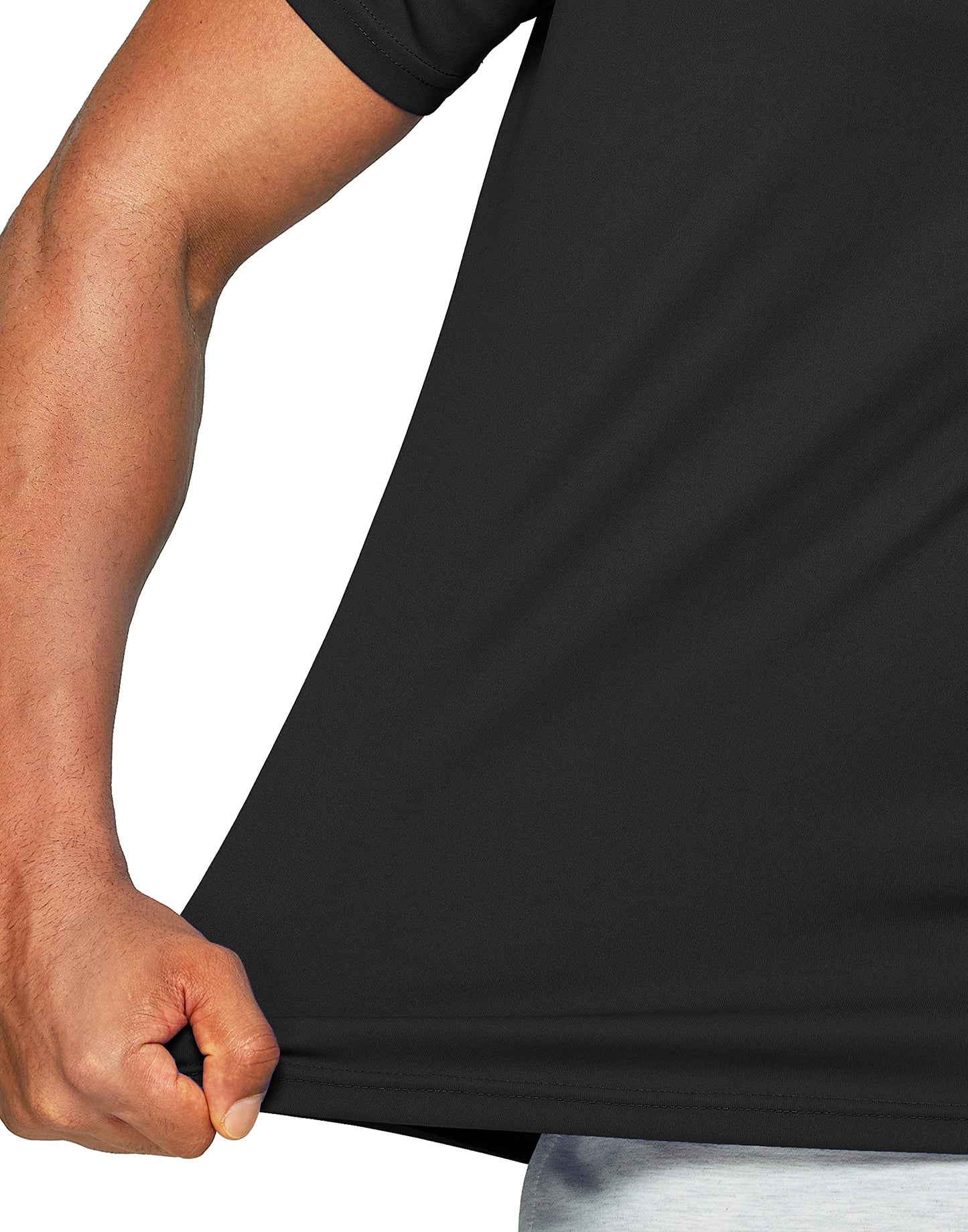 Men's Dry Fit Short Sleeve T-Shirt Crewneck Lightweight Tee Shirts for Men Workout Athletic Casual