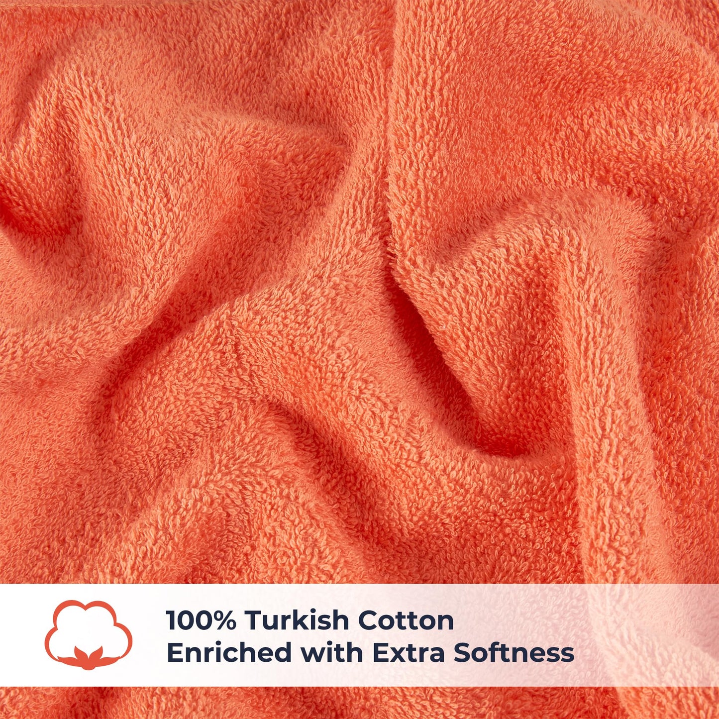 NUKURA 12’’x 40’’ Ultra Soft Bench Towel 1 Piece, High Absorbent 100% Turkish Cotton Towels, 450 GSM, Bulk Orders, Malibu Peach Color, Running, Sweat, Yoga, Burpee Towels