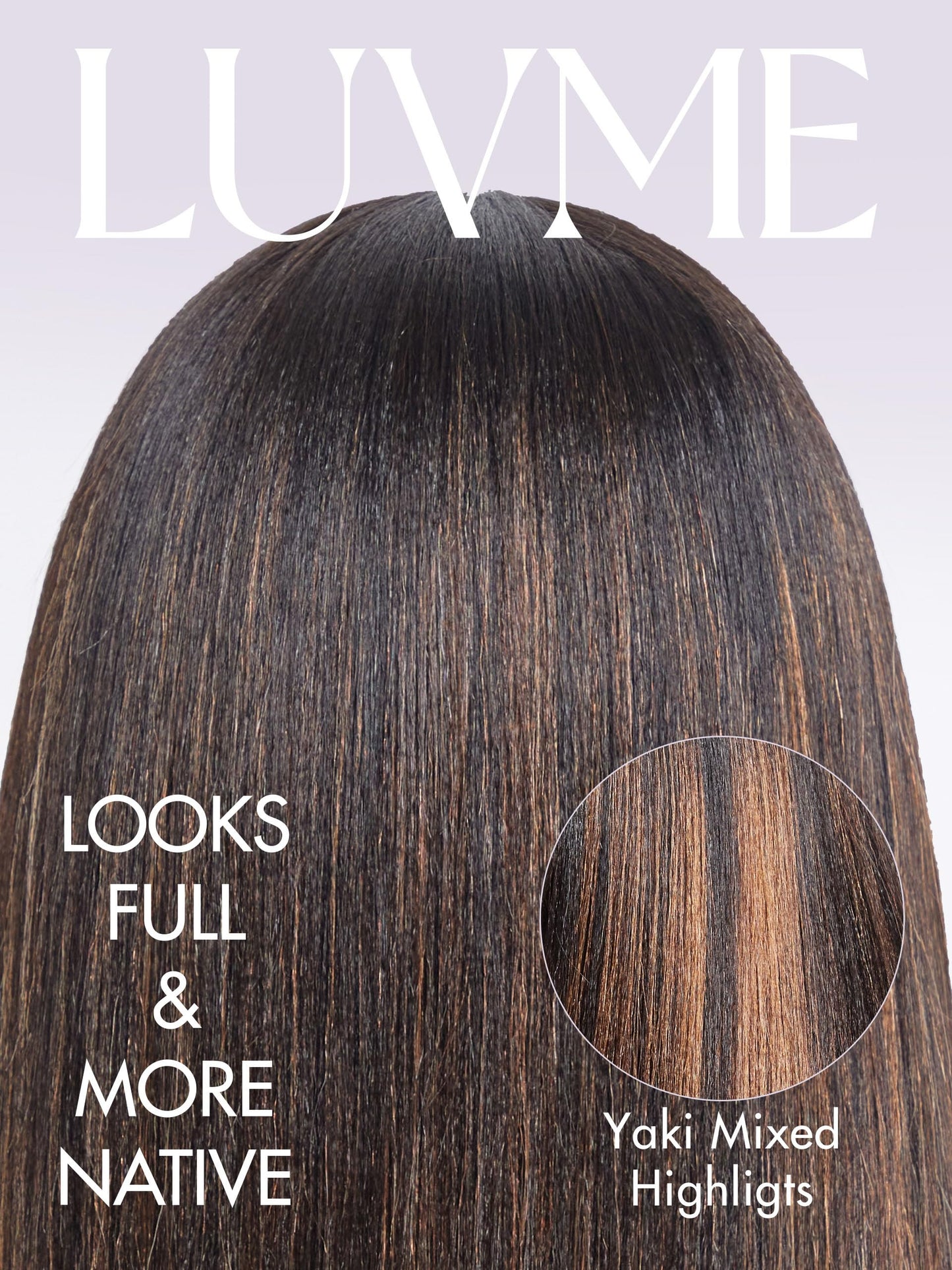 LUVME HAIR 10 Inch Yaki Straight Bob Wig with Bangs Human Hair Glueless HD Lace Bob Wig with Brown Highlights, Ready to Go Short Wigs For Women 180 Density (Breathable Cap)