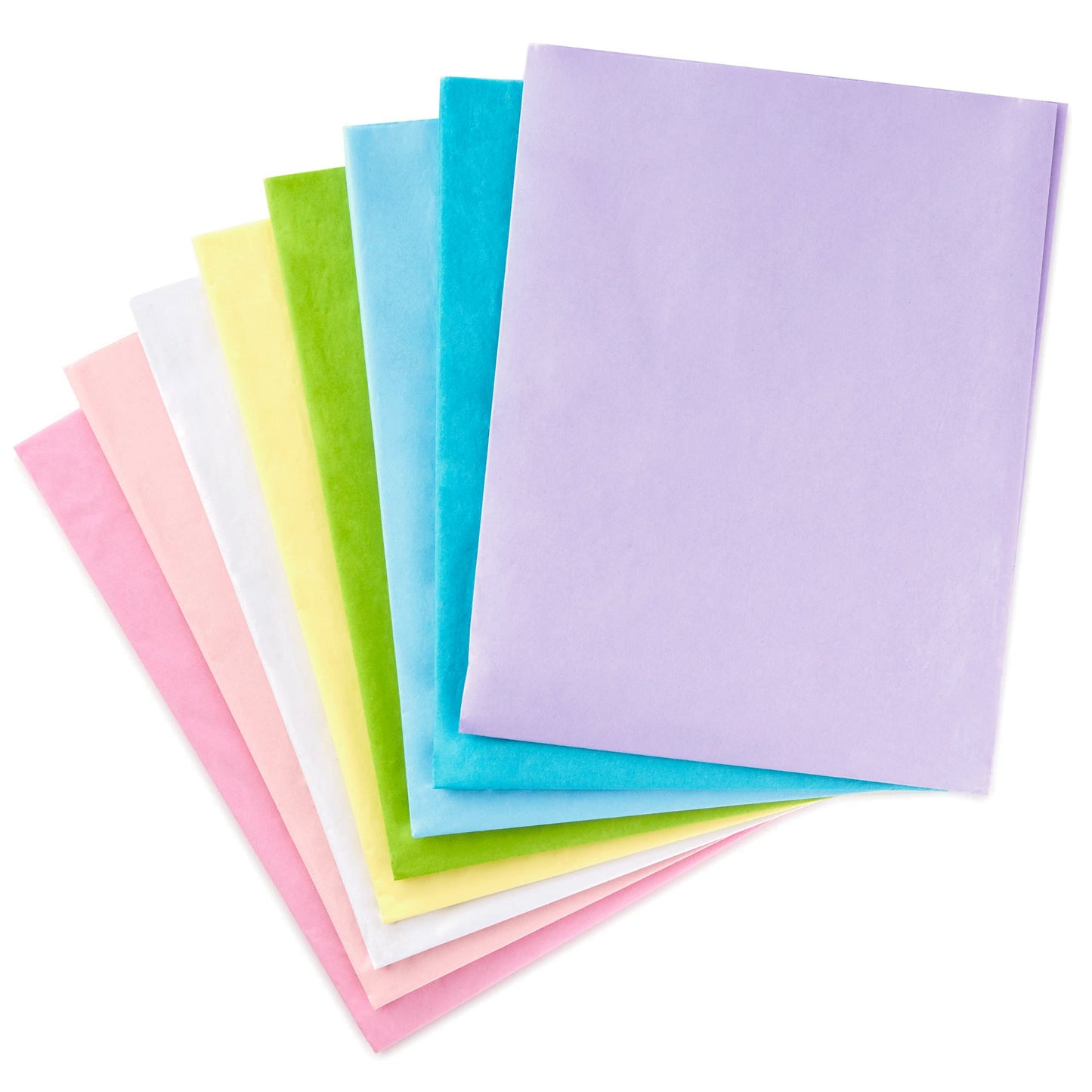 Hallmark Bulk Tissue Paper (Pastel Rainbow, 8 Colors) 120 Sheets for Easter, Spring Gift Wrap, Crafts, DIY Paper Flowers, Tassel Garland and More